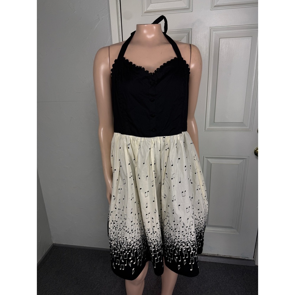 NEW Hot topic Women's Dress XL Music Not Cotton Halter M3-16